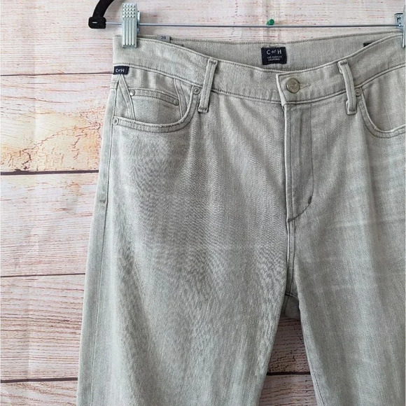 Citizens of Humanity Size 28 Rocket Crop High Rise Skinny Jeans Greenish Gray - Picture 4 of 14
